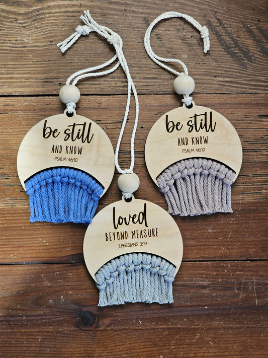 Scripture and Yarn NC Wood Ornament-Various Options