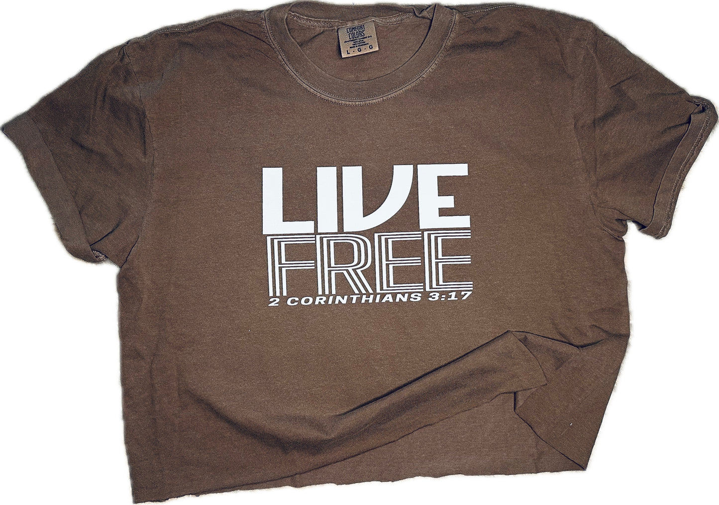 Live Free Classy-Crop Adult Tshirt