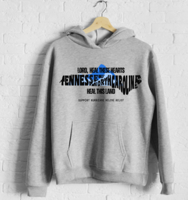 HURRICANE HELENE SHIRT 100% of Profits to RELIEF SUPPLIES-HOODIE